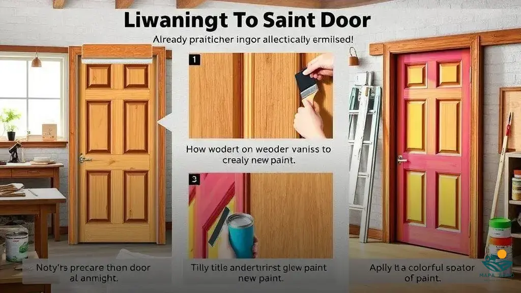 como pintar porta de madeira já pintada com verniz